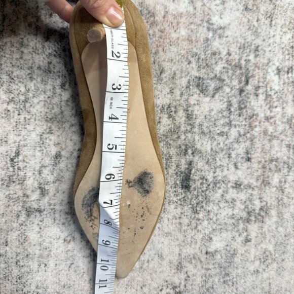 CH Carolina Herrera Brown Suede Pointed Toe Pumps - Picture 6 of 8